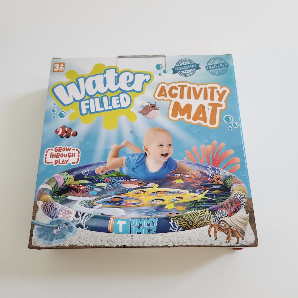 Tummy Timez Water Filled Activity‎ Mat Inflatable Ocean Sensory Baby Toy 3m+ NEW